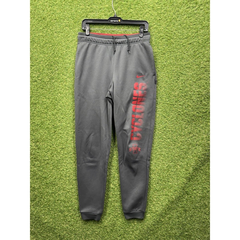 Iowa State Cyclones Nike Sweatpants Mens XS Team Issued Gray Joggers Spellout